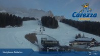 Archiv Foto Webcam Carezza: Talstation König Laurin 02:00