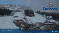 Archiv Foto Webcam Carezza: Talstation König Laurin 16:00