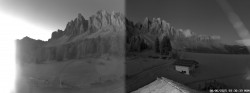 Archiv Foto Webcam Geisleralm: Blick auf die Geislerspitzen 03:00