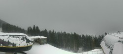 Archived image Webcam Schöneben ski resort: View base station Höllental 13:00