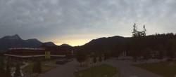 Archiv Foto Webcam Ehrwald: Talstation Tiroler Zugspitzbahn 19:00