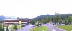 Archiv Foto Webcam Ehrwald: Talstation Tiroler Zugspitzbahn 09:00
