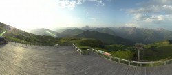Archiv Foto Webcam Diedamskopf: Panorama Bergstation Seilbahn 05:00