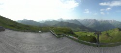 Archiv Foto Webcam Diedamskopf: Panorama Bergstation Seilbahn 07:00