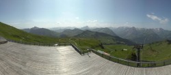 Archiv Foto Webcam Diedamskopf: Panorama Bergstation Seilbahn 09:00