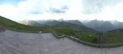Archiv Foto Webcam Diedamskopf: Panorama Bergstation Seilbahn 13:00