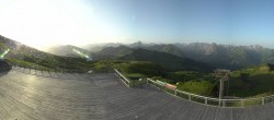 Archiv Foto Webcam Diedamskopf: Panorama Bergstation Seilbahn 05:00