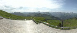 Archiv Foto Webcam Diedamskopf: Panorama Bergstation Seilbahn 09:00