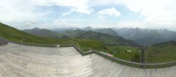 Archiv Foto Webcam Diedamskopf: Panorama Bergstation Seilbahn 11:00