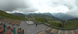 Archiv Foto Webcam Diedamskopf: Panorama Bergstation Seilbahn 13:00