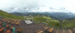 Archiv Foto Webcam Diedamskopf: Panorama Bergstation Seilbahn 17:00