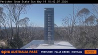 Archiv Foto Webcam Perisher: Neuschnee Snow Stake 09:00
