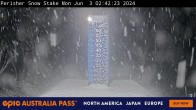 Archiv Foto Webcam Perisher: Neuschnee Snow Stake 01:00