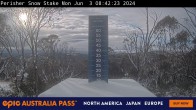 Archiv Foto Webcam Perisher: Neuschnee Snow Stake 07:00
