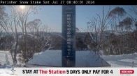 Archiv Foto Webcam Perisher: Neuschnee Snow Stake 07:00