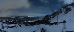 Archiv Foto Webcam Axamer Lizum: Ausblick Birgitzköpflhaus 01:00