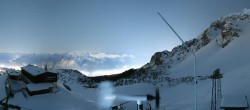 Archived image Webcam Axamer Lizum Ski Resort: View from Birgitzköpflhaus 23:00