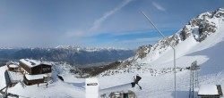 Archiv Foto Webcam Axamer Lizum: Ausblick Birgitzköpflhaus 13:00