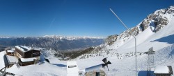 Archived image Webcam Axamer Lizum Ski Resort: View from Birgitzköpflhaus 13:00