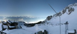 Archived image Webcam Axamer Lizum Ski Resort: View from Birgitzköpflhaus 19:00