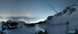 Archived image Webcam Axamer Lizum Ski Resort: View from Birgitzköpflhaus 23:00