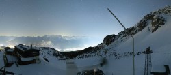 Archived image Webcam Axamer Lizum Ski Resort: View from Birgitzköpflhaus 01:00