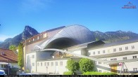 Archived image Webcam Live Pictures from the Zugspitz Region: Passion Theater Oberammergau 07:00