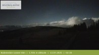 Archived image Webcam View from the mountaintop around Rodenecker Lüsner Alm 01:00