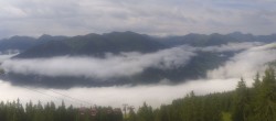 Archiv Foto Webcam Saalbach: Blick vom Kohlmaiskopf 07:00