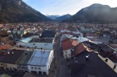 Archiv Foto Webcam Alpenwelt Karwendel - Mittenwald Kirche 15:00