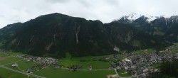 Archiv Foto Webcam Mayrhofen: Ausblick Gasthof Zimmereben 11:00