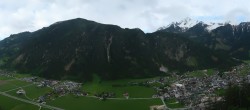Archiv Foto Webcam Mayrhofen: Ausblick Gasthof Zimmereben 17:00