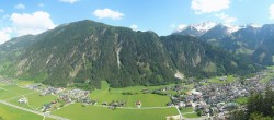 Archiv Foto Webcam Mayrhofen: Ausblick Gasthof Zimmereben 13:00