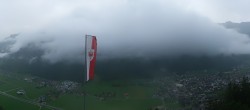 Archiv Foto Webcam Mayrhofen: Ausblick Gasthof Zimmereben 19:00