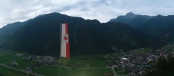 Archiv Foto Webcam Mayrhofen: Ausblick Gasthof Zimmereben 19:00