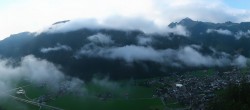 Archiv Foto Webcam Mayrhofen: Ausblick Gasthof Zimmereben 05:00