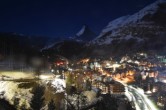 Archiv Foto Webcam Zermatt - Matterhornblick Hotel Schönegg 23:00