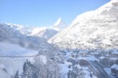 Archiv Foto Webcam Zermatt - Matterhornblick Hotel Schönegg 09:00