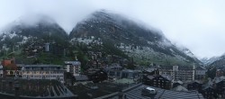 Archiv Foto Webcam Zermatt: Panoramablick auf das Dorf 17:00