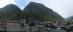 Archiv Foto Webcam Zermatt: Panoramablick auf das Dorf 15:00