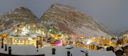 Archiv Foto Webcam Zermatt: Panoramablick auf das Dorf 01:00