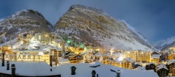 Archiv Foto Webcam Zermatt: Panoramablick auf das Dorf 03:00