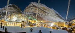 Archiv Foto Webcam Zermatt: Panoramablick auf das Dorf 03:00