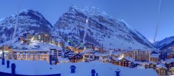 Archiv Foto Webcam Zermatt: Panoramablick auf das Dorf 06:00