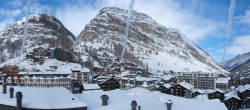 Archiv Foto Webcam Zermatt: Panoramablick auf das Dorf 09:00