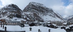 Archiv Foto Webcam Zermatt: Panoramablick auf das Dorf 13:00