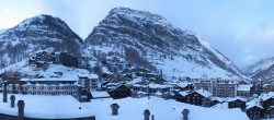 Archiv Foto Webcam Zermatt: Panoramablick auf das Dorf 15:00