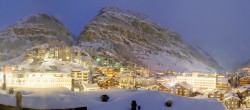 Archiv Foto Webcam Zermatt: Panoramablick auf das Dorf 06:00