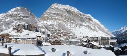 Archiv Foto Webcam Zermatt: Panoramablick auf das Dorf 09:00