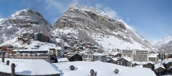 Archiv Foto Webcam Zermatt: Panoramablick auf das Dorf 11:00